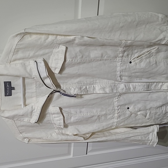 Michael Stars Women's white long sleeves Drawstring Large used great condition. - Picture 3 of 8